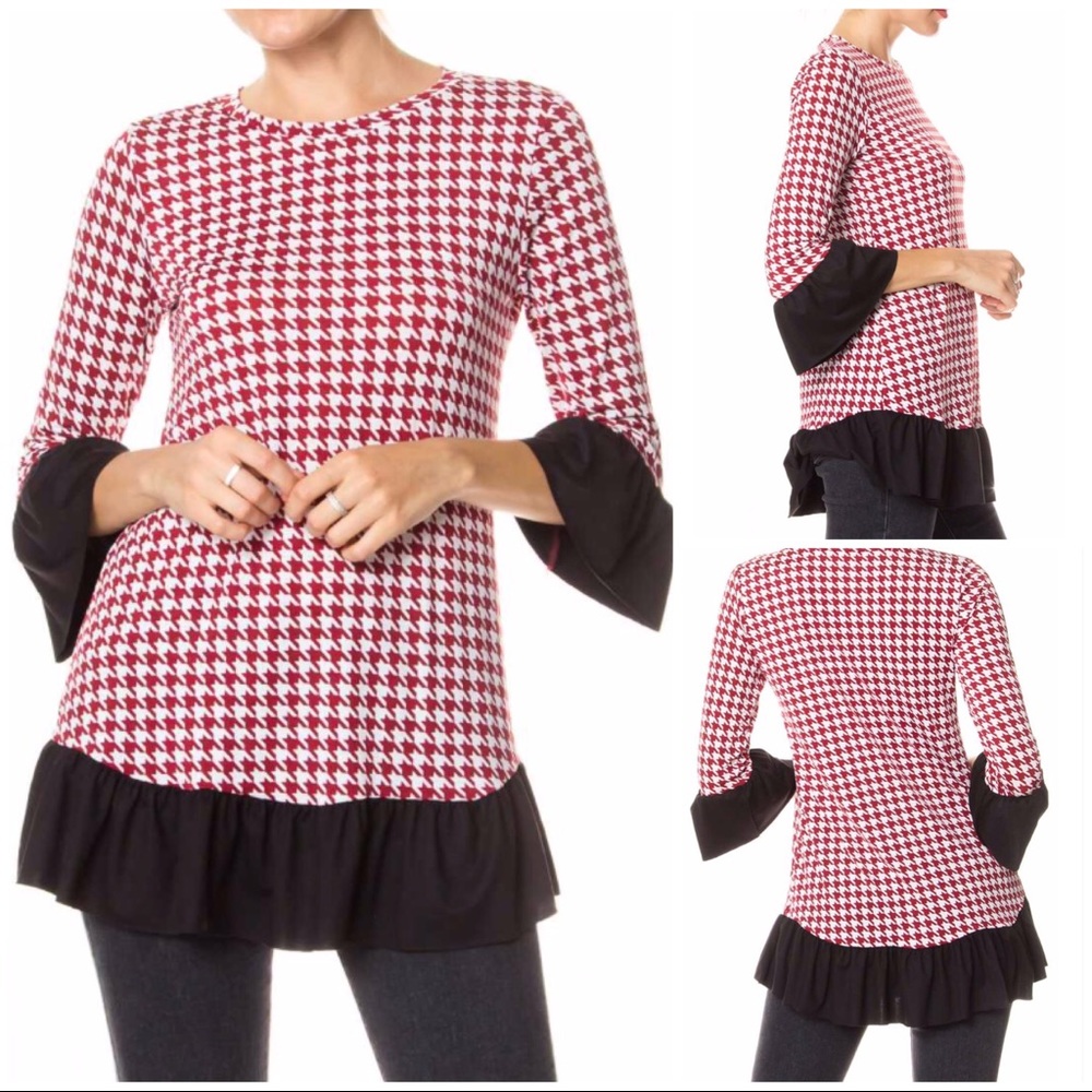 Houndstooth tunic